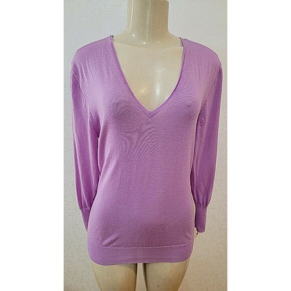 J.CREW Sweaters - J.CREW WOMEN'S PINK LIGHTWEIGHT 100% MERINO WOOL  PULLOVER SIZE M  # 305